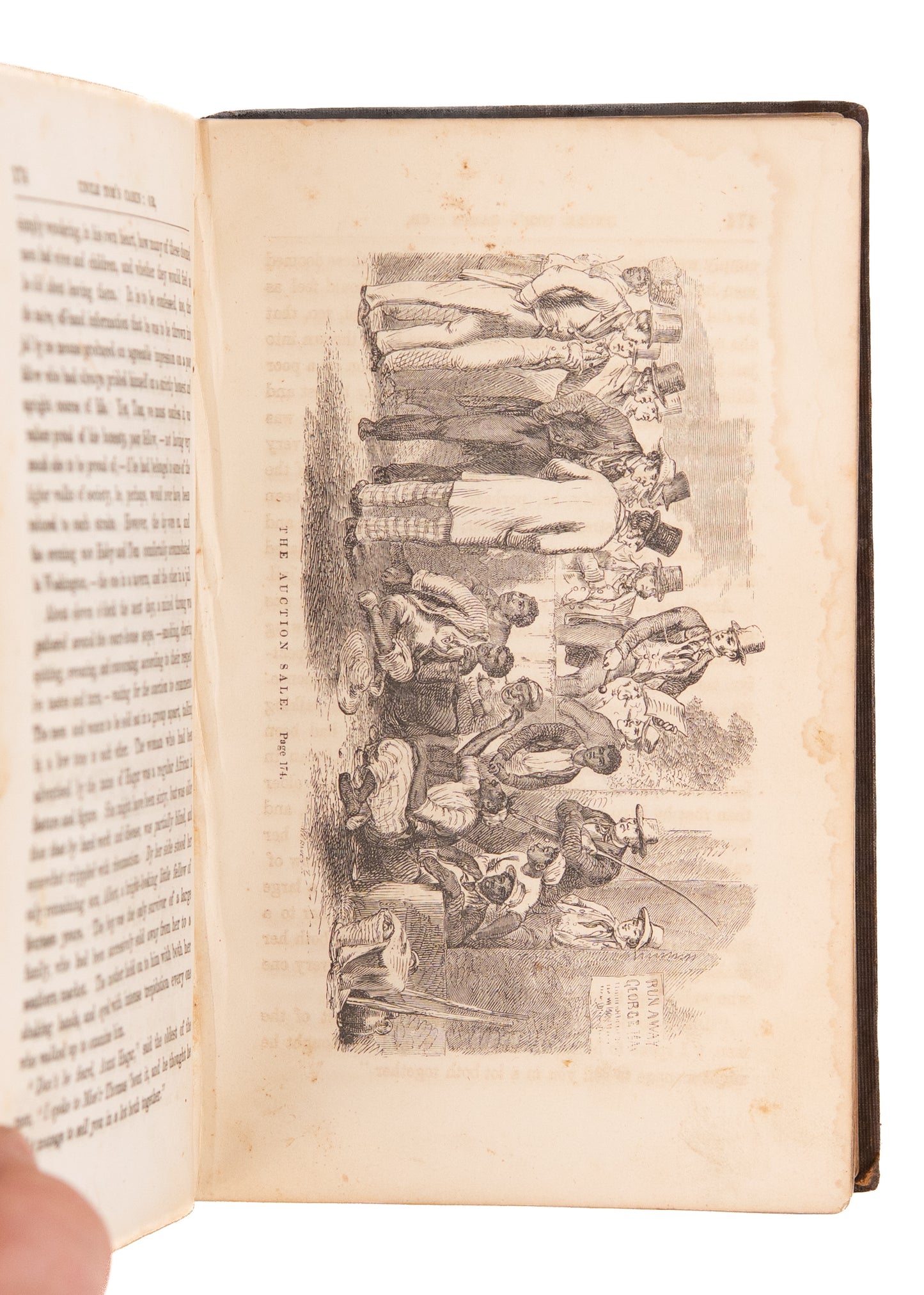 1852 HARRIET BEECHER STOWE. Uncle Tom's Cabin - First Edition, Second Printing of Book that Started the Civil War