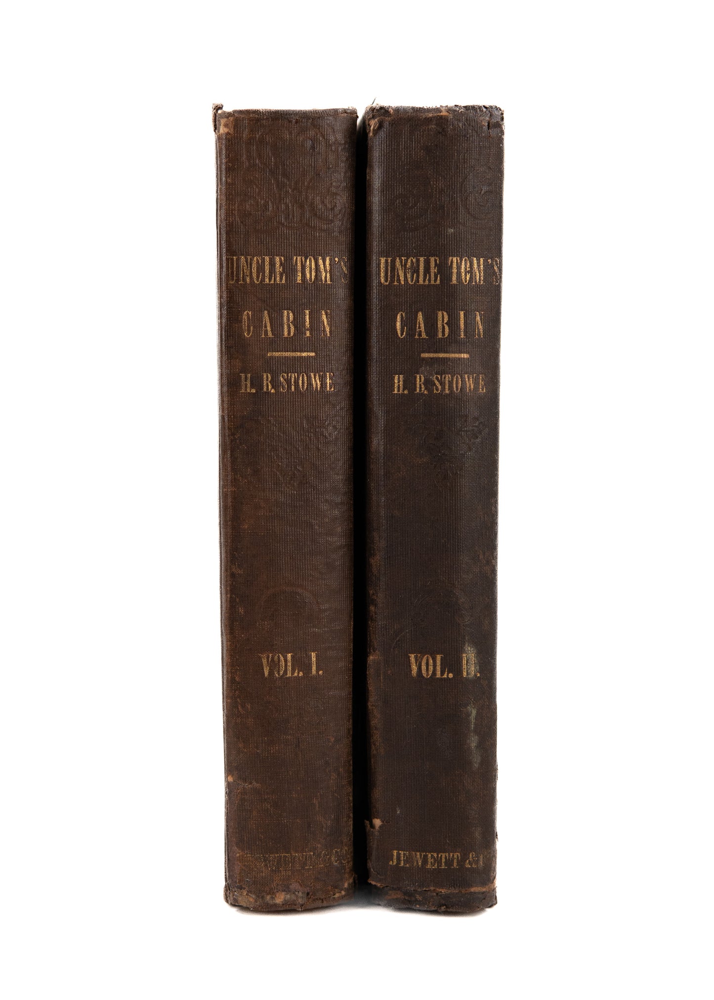1852 HARRIET BEECHER STOWE. Uncle Tom's Cabin - First Edition, Second Printing of Book that Started the Civil War