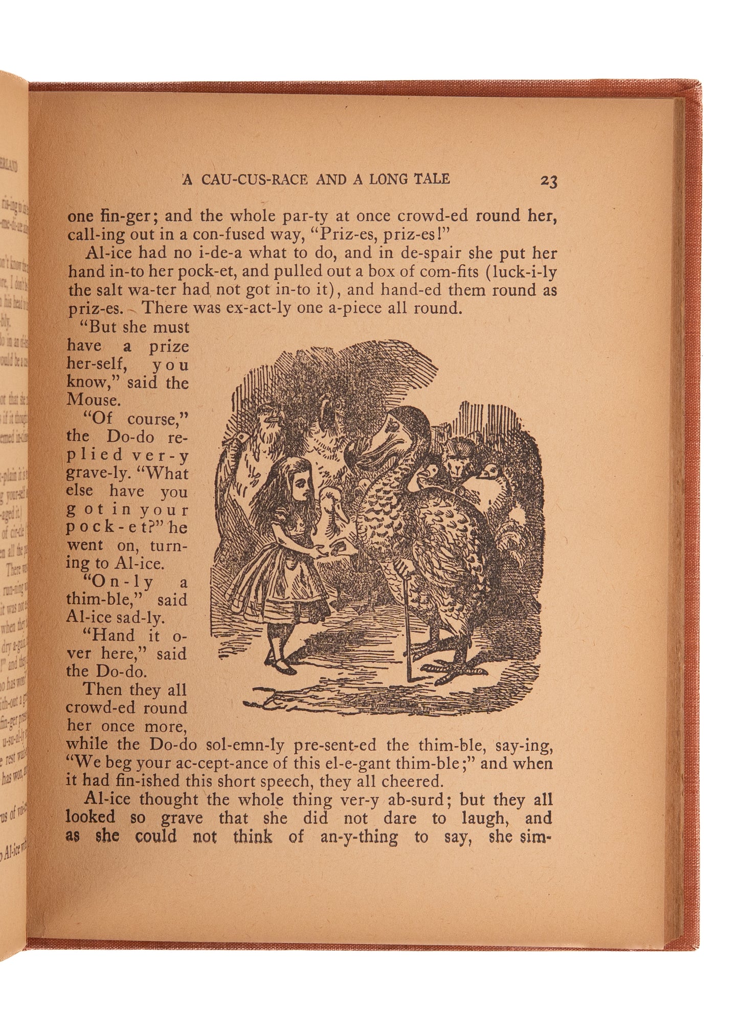 1908 LEWIS CARROLL. Rare Monosyllabic Alice's Adventures in Wonderland. Fine Example.