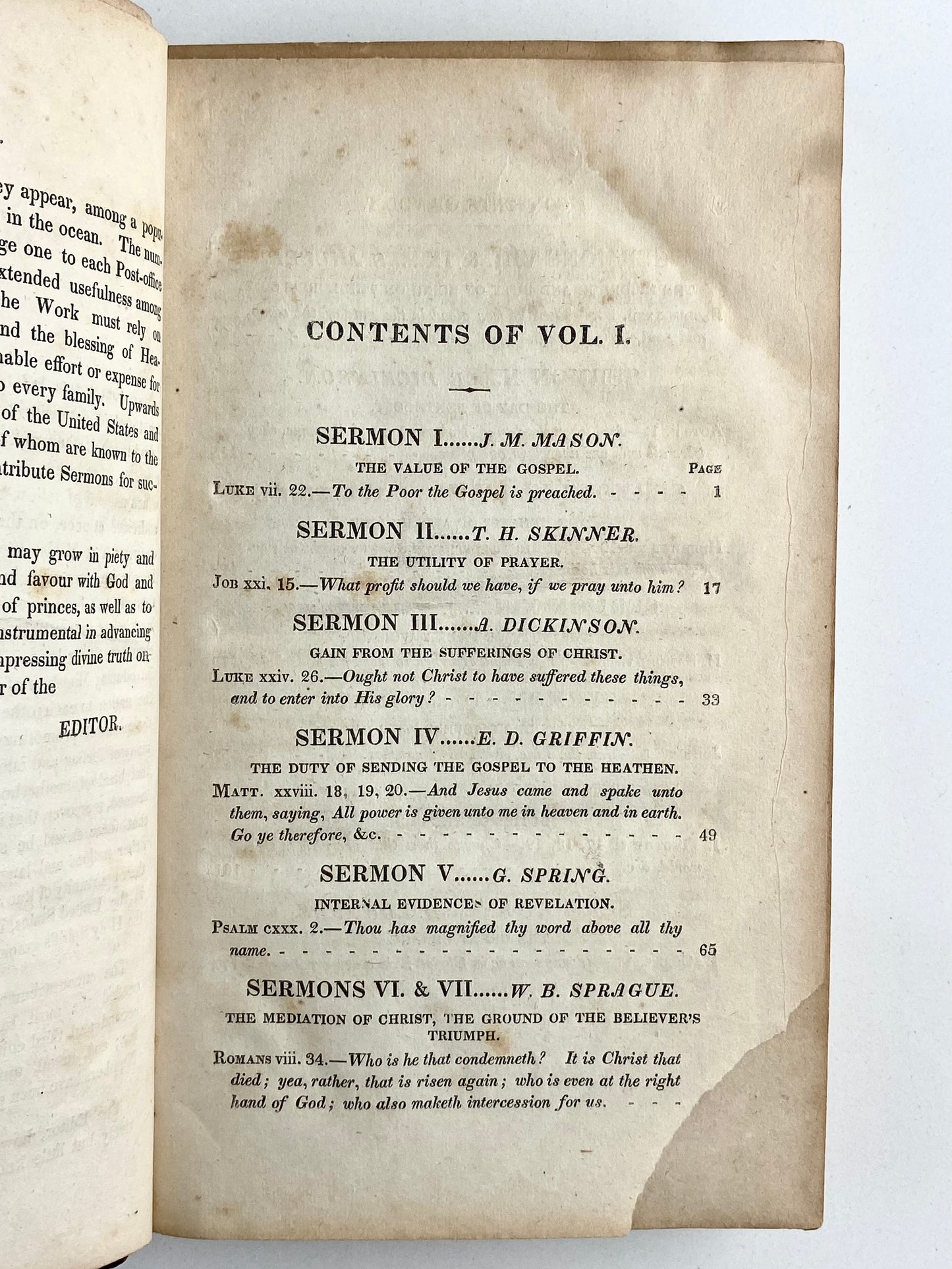 1826-1829 THE NATIONAL PREACHER. Three Years of the Best of the American Pulpit. Superb!