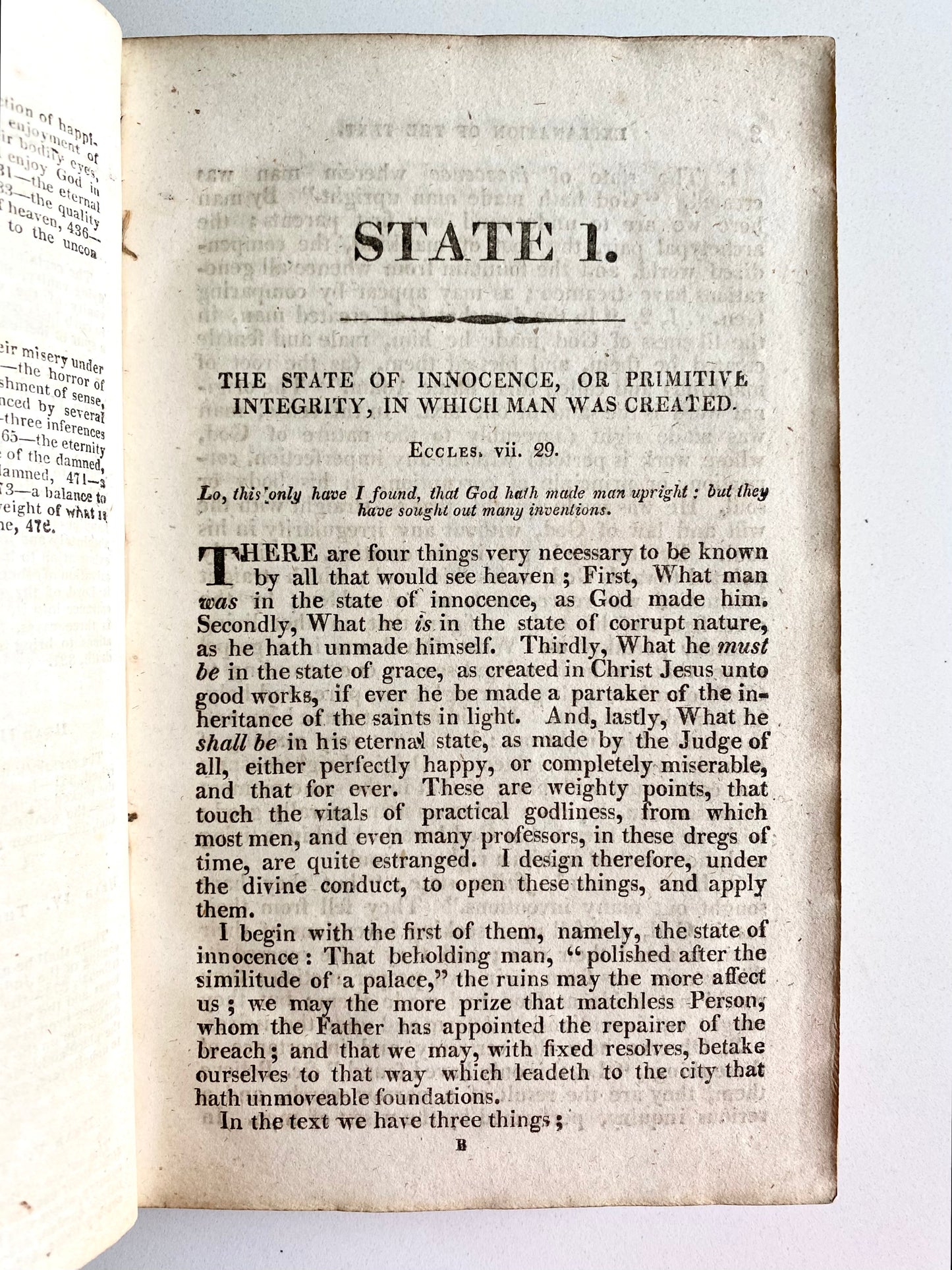 1812 THOMAS BOSTON. Human Nature in its Four-Fold State - Entire Depravity, etc.