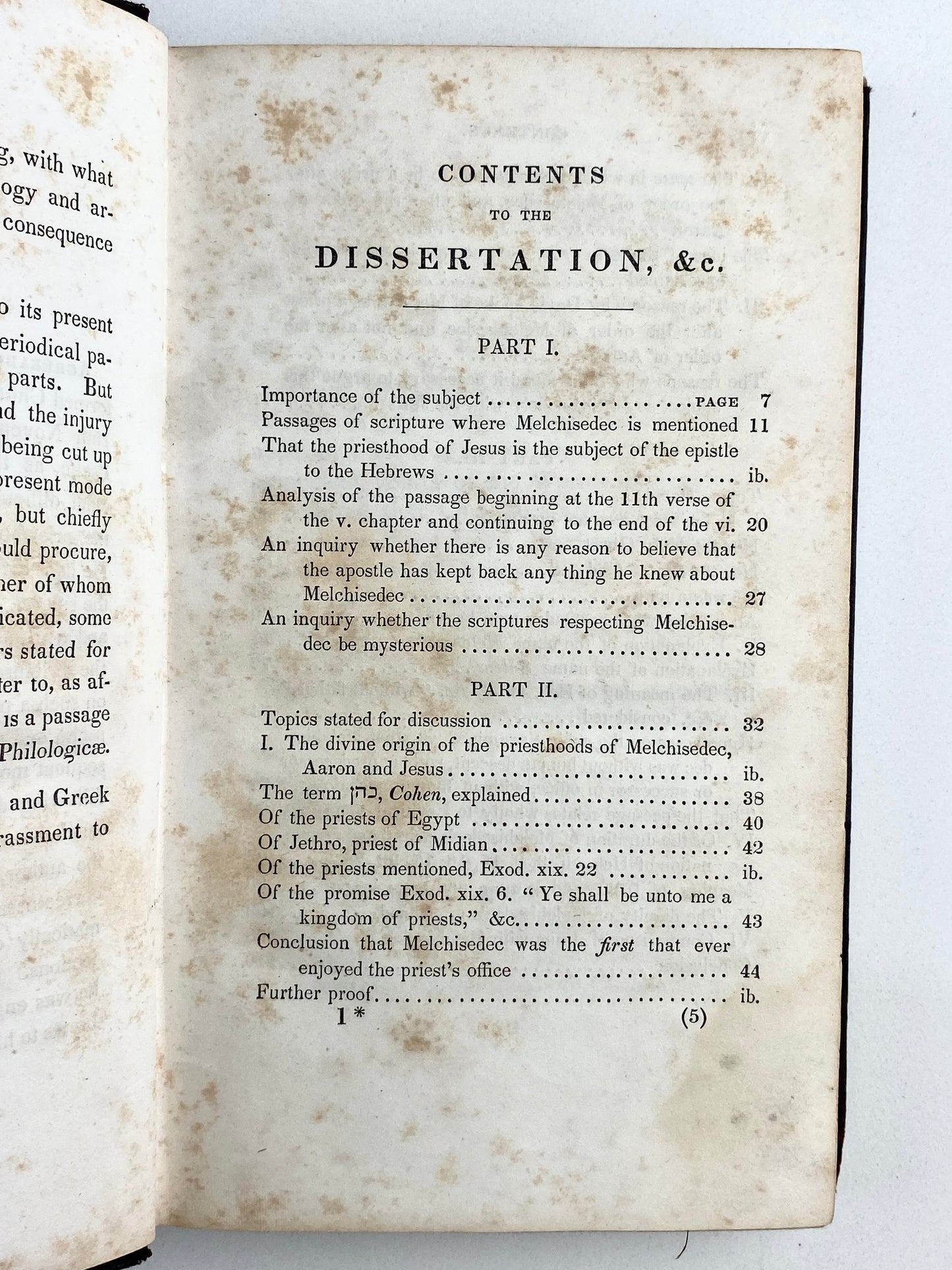 1852 JAMES GRAY. On the Priesthoods of Christ and Melchisedec. Scarce! Irish Presbyterian