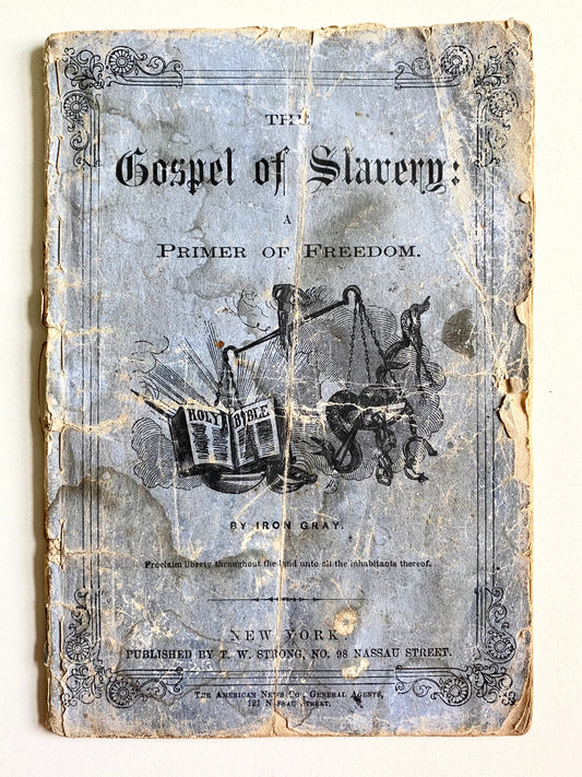 1864 CIVIL WAR & SLAVERY. An Abolitionist Anti-Slavery Primer for the Young. Abolition Provenance.