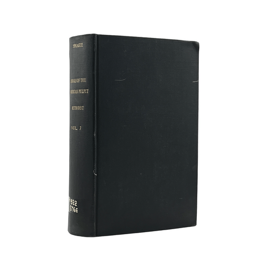 1865 WILLIAM B. SPRAGUE. Volume VII Annals of the American Pulpit; or Commemorat