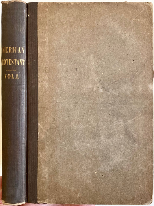 1845 AMERICAN PROTESTANT MAGAZINE. A Letter from the Devil | John Wycliffe | Popery & Jesuit Plots