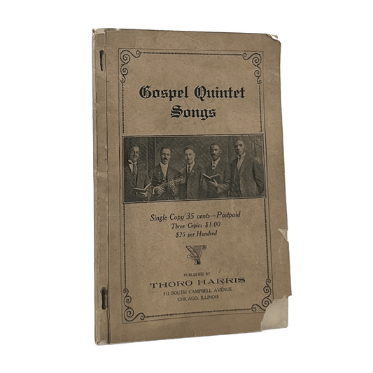 c.1920 THORO HARRIS. Gospel Quintet Songs