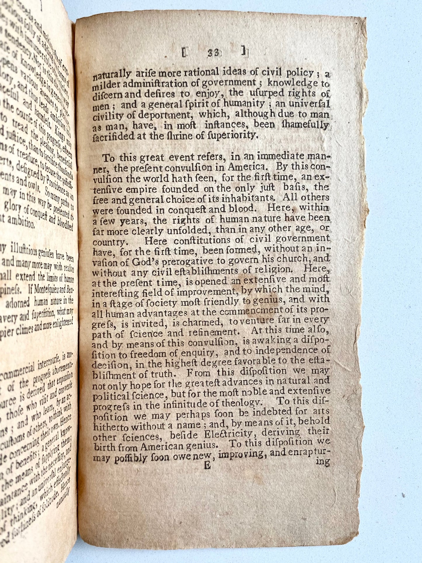 1781 TIMOTHY DWIGHT. Important Sermon on Separation of Church and State during American Revolution.