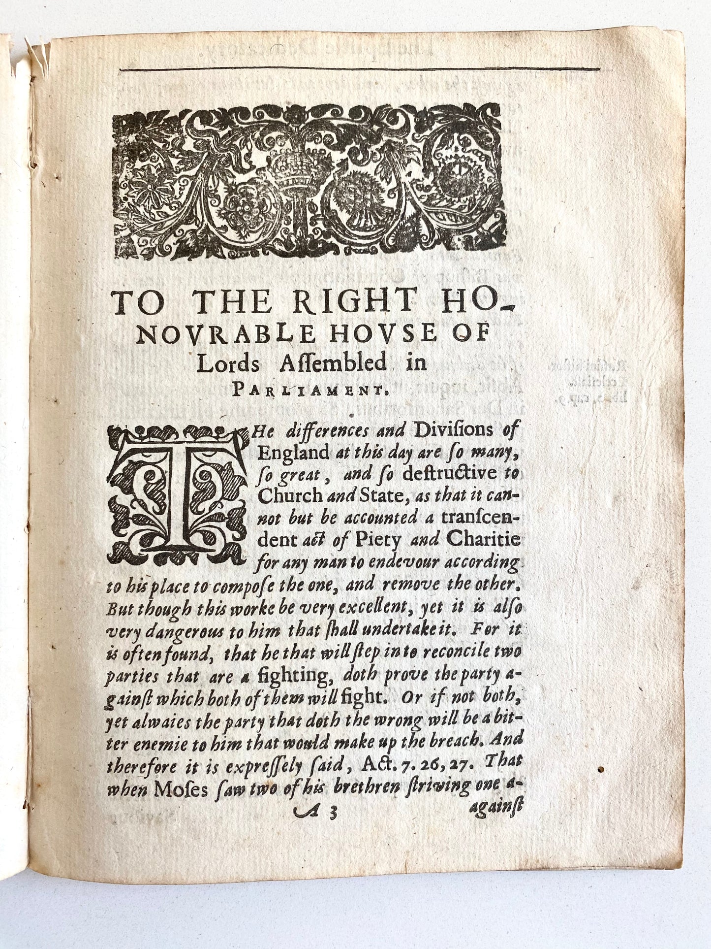 1645 EDMUND CALAMY. Westminster Assembly Puritan Argues Against Exclusive Christian Government - And Against Christmas!