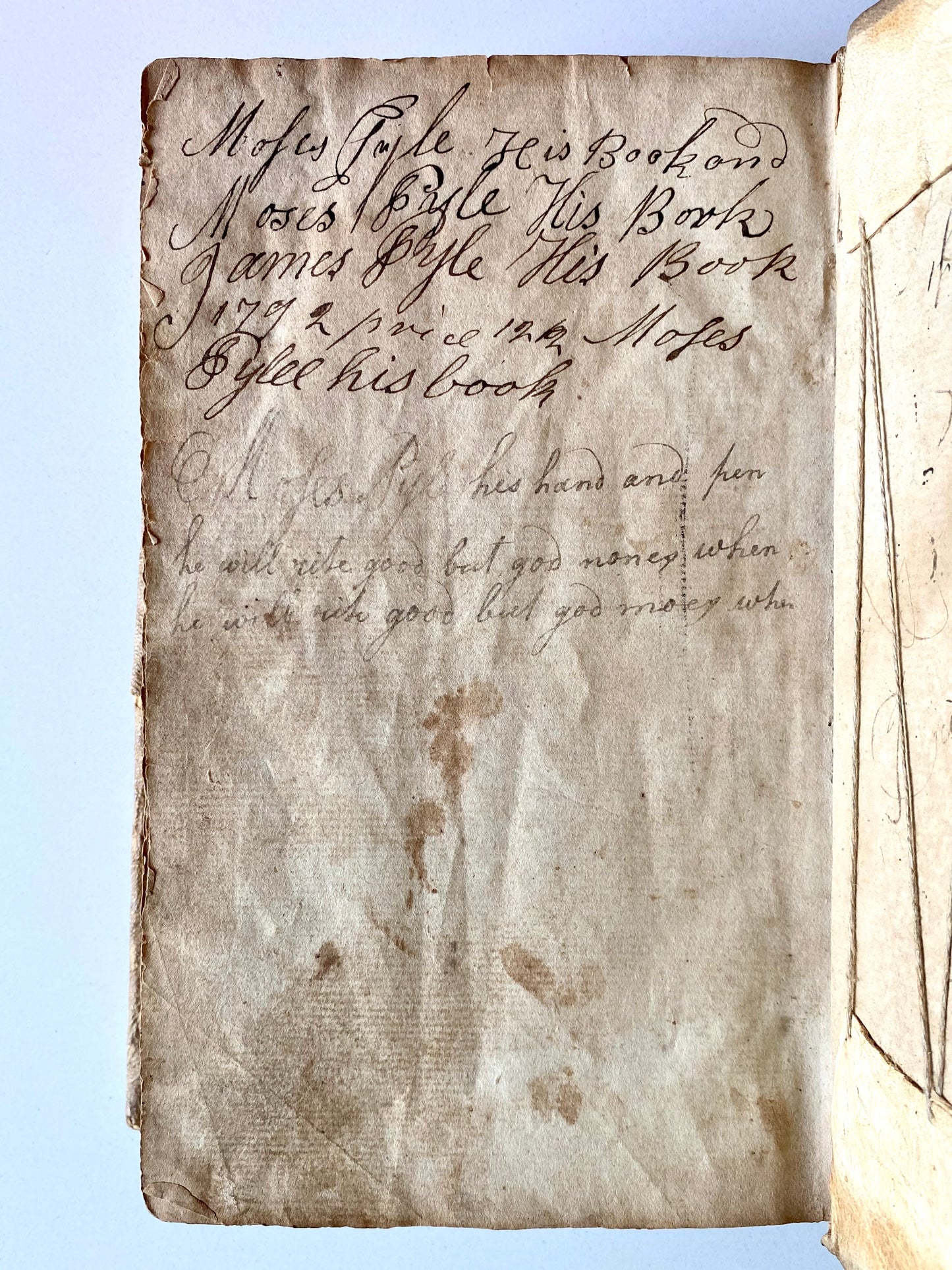 1789 FRANCIS ASBURY & THOMAS COKE. Scarce First Year of American "Arminian Magazine" in Deer Skin Binding with Superb Provenance.