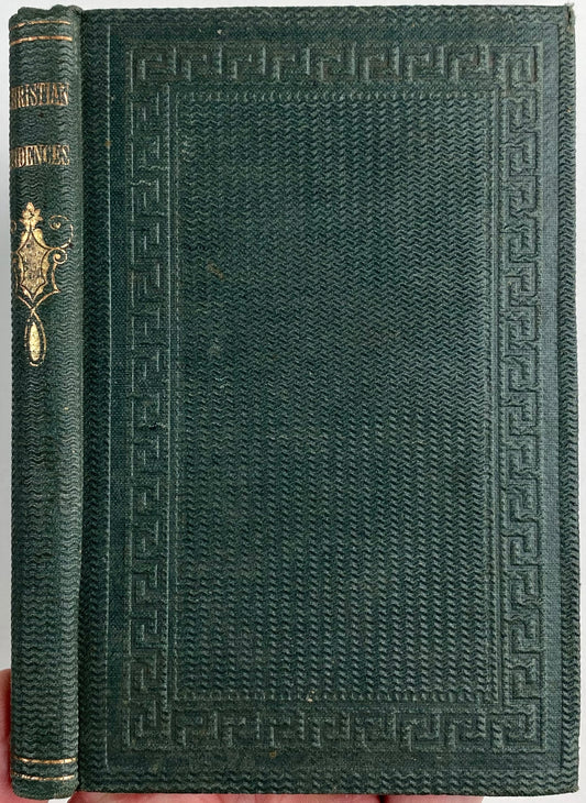 1864 METHODIST APOLOGETICS. Lessons in Christian Evidences by Whately. Crisp Example.