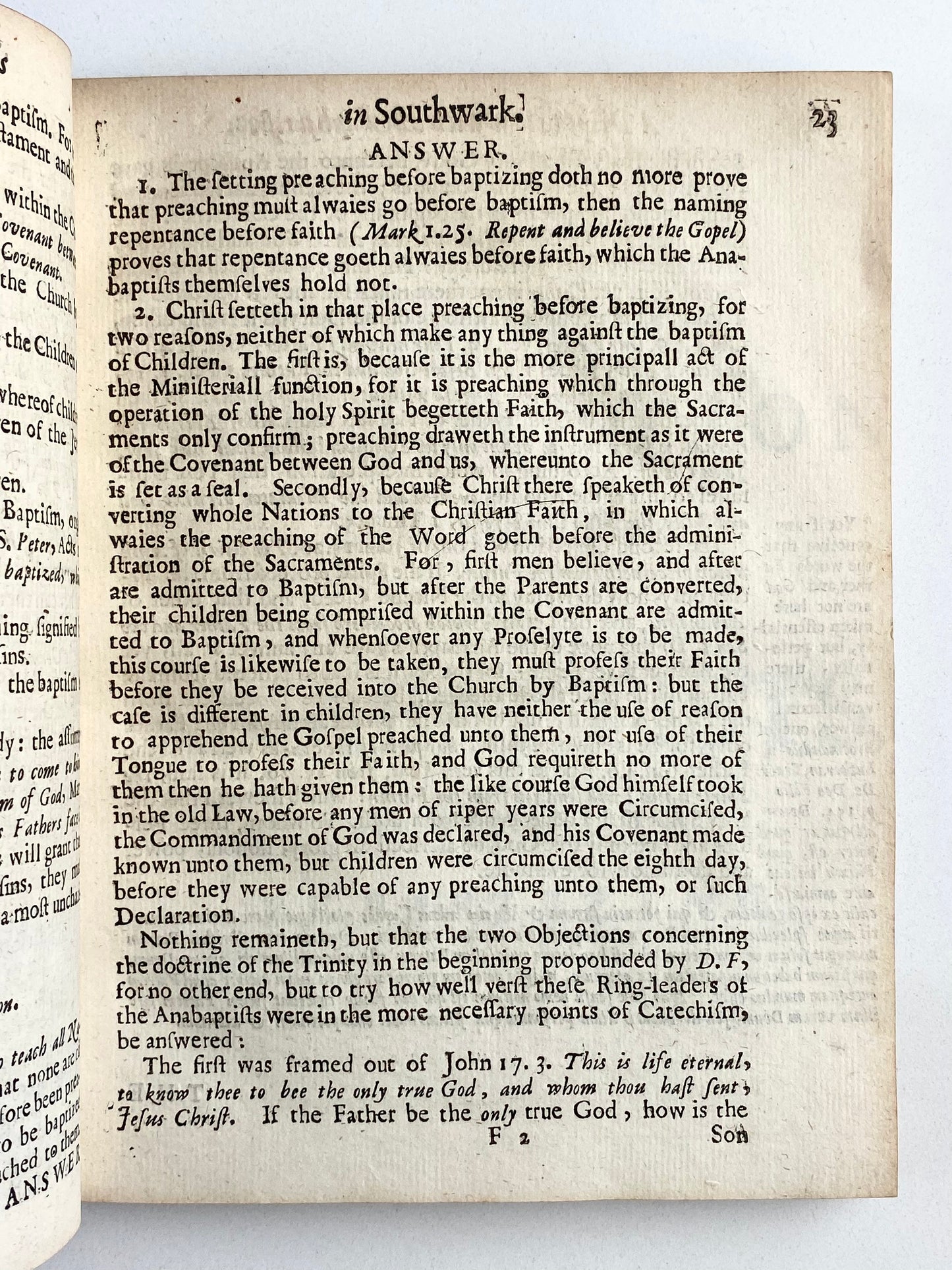 1660 DANIEL FEATLEY. The Dippers Dipt. Important Anti-Baptist Puritan Polemic. Scathing!