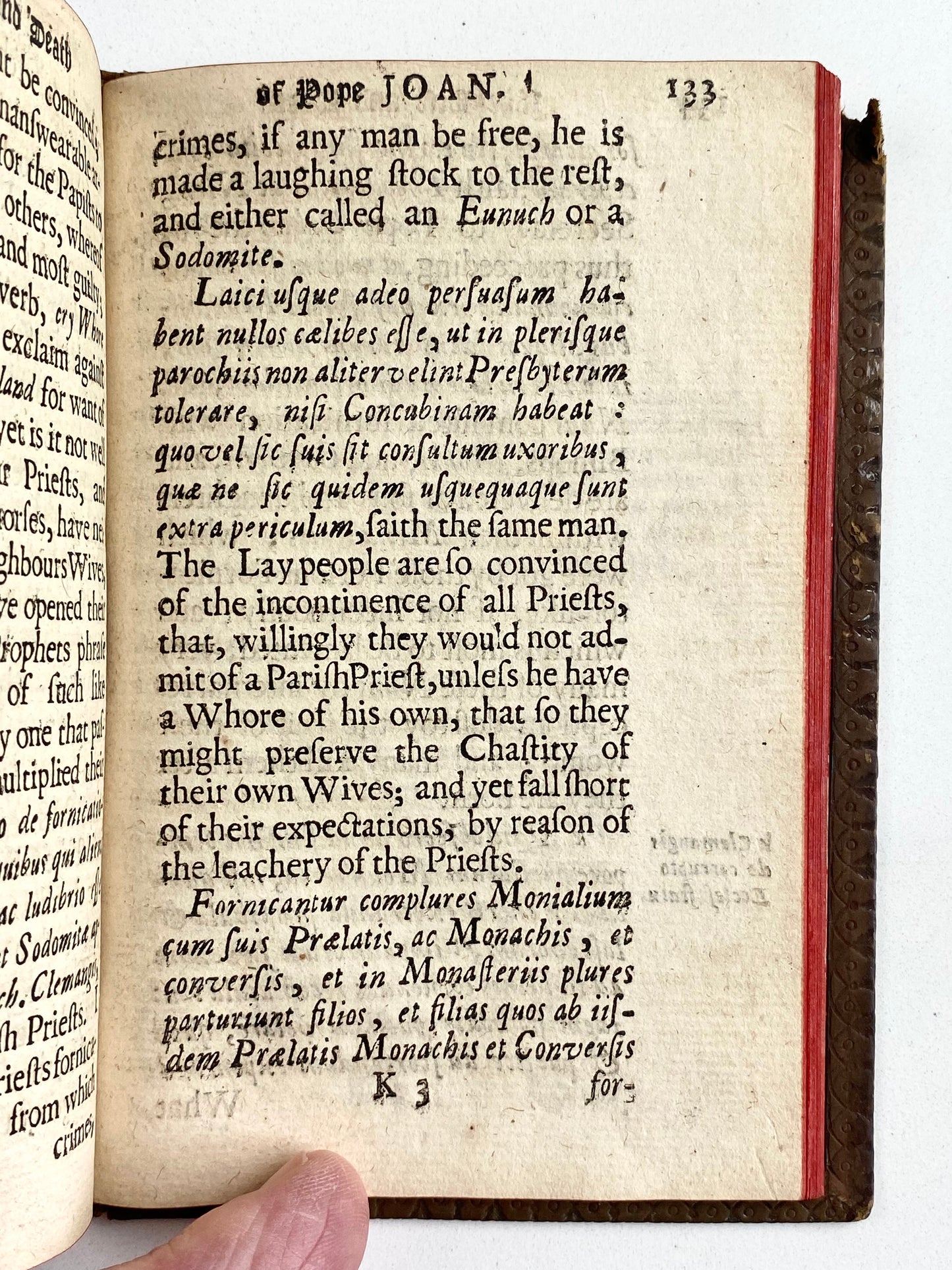 1675 POPE JOAN & HER BASTARD CHILD. Rare, Red-Hot 17th Century Anti-Catholic Puritan Polemic.