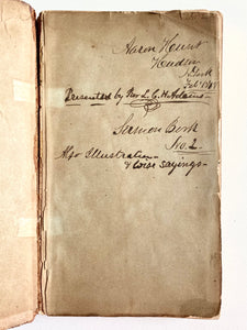 1878 AARON HUNT. Rare MSs Sermons of Pastor of "Colored" Methodist Episcopal Church in New York