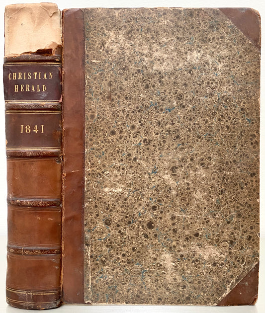 1841 SCOTTISH CHRISTIAN HERALD. Revivals, Missionary Work, Hussites & Waldensians, &c.