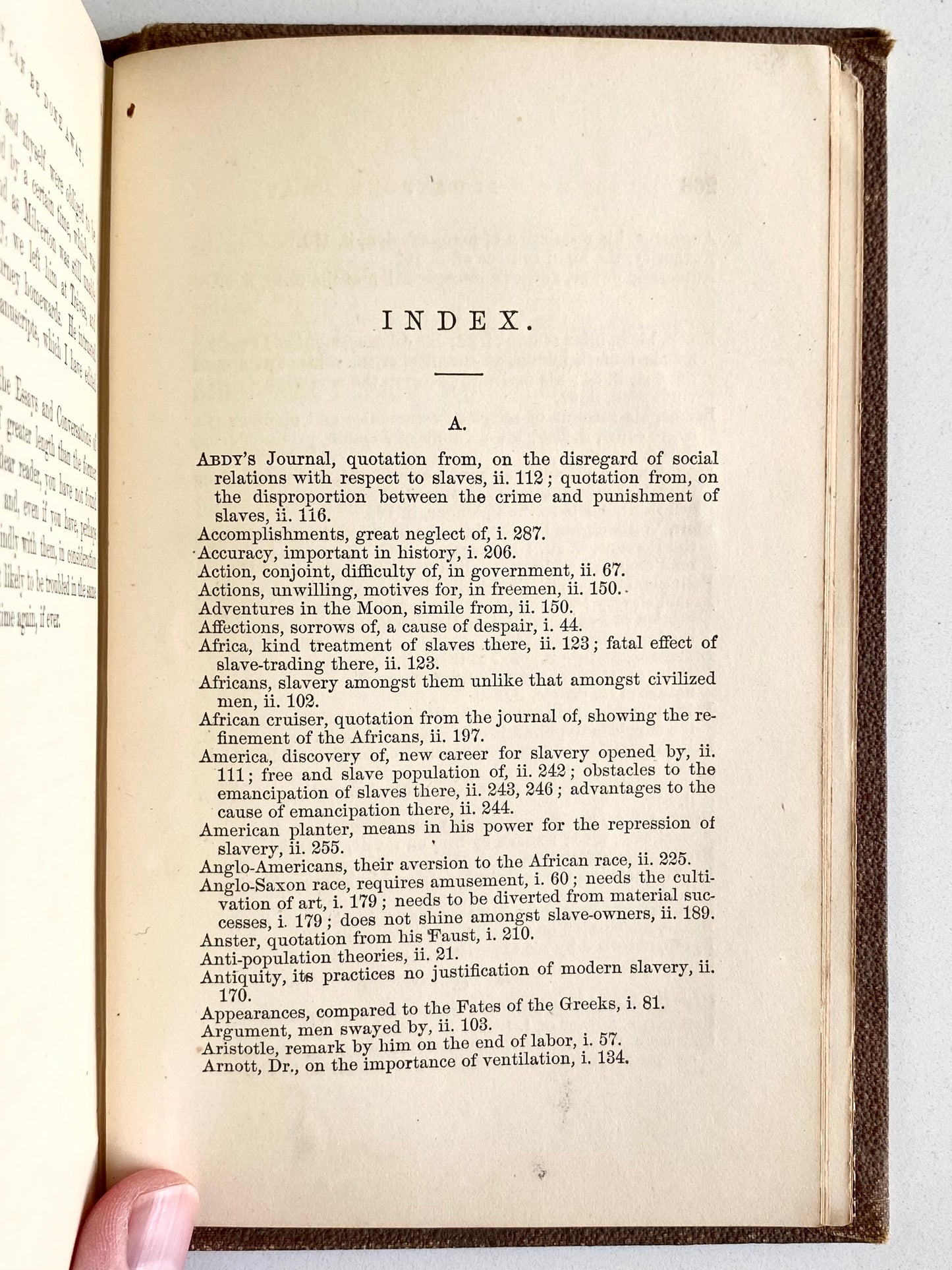 1861 CIVIL WAR. Friends in Council - Conversations on Slavery, Abolition, & Dignity of Negroes.