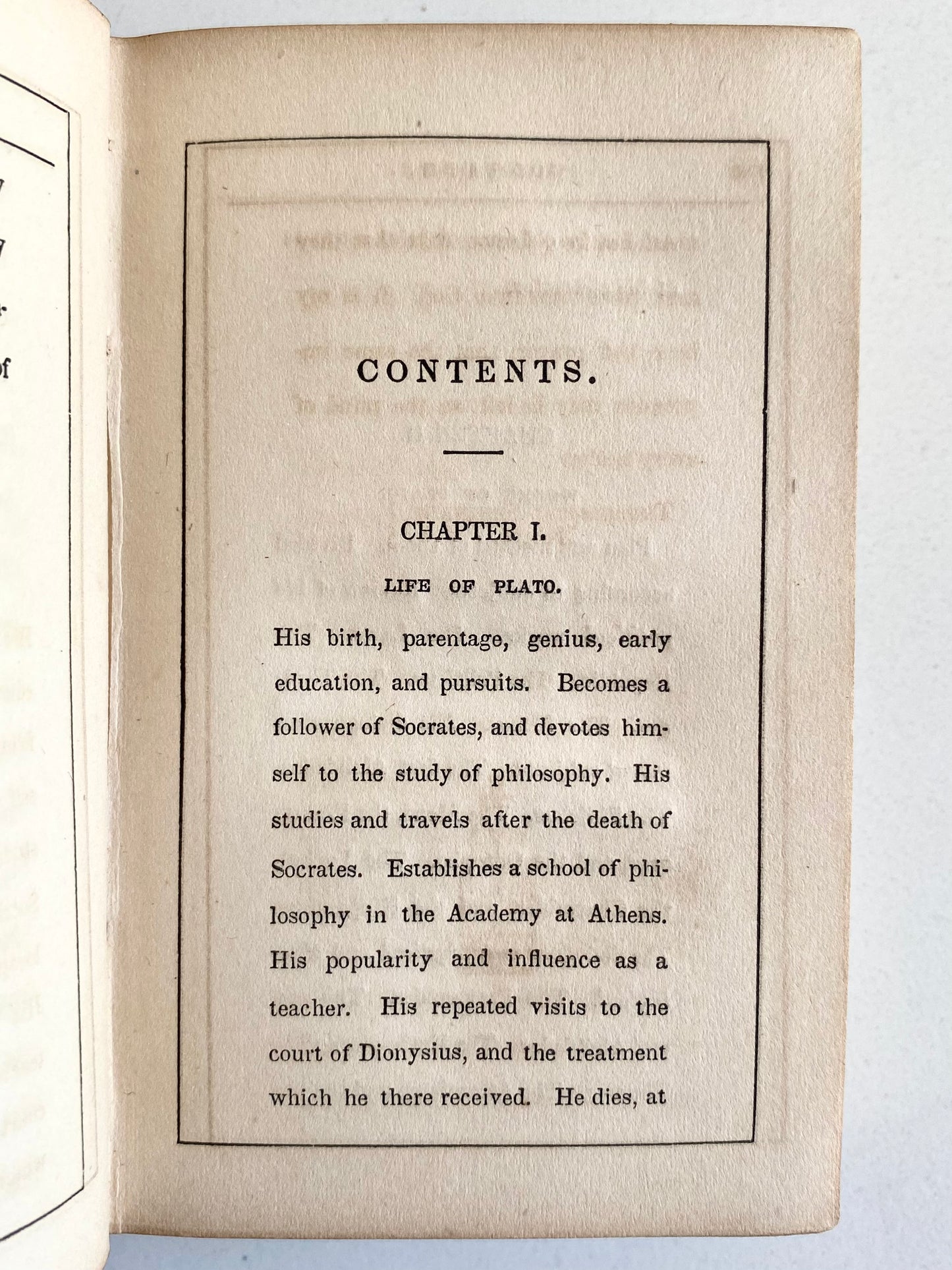 1856 PLATO | ENOCH POND. Plato. His Life, Works, Opinions, and Influence. Scarce.