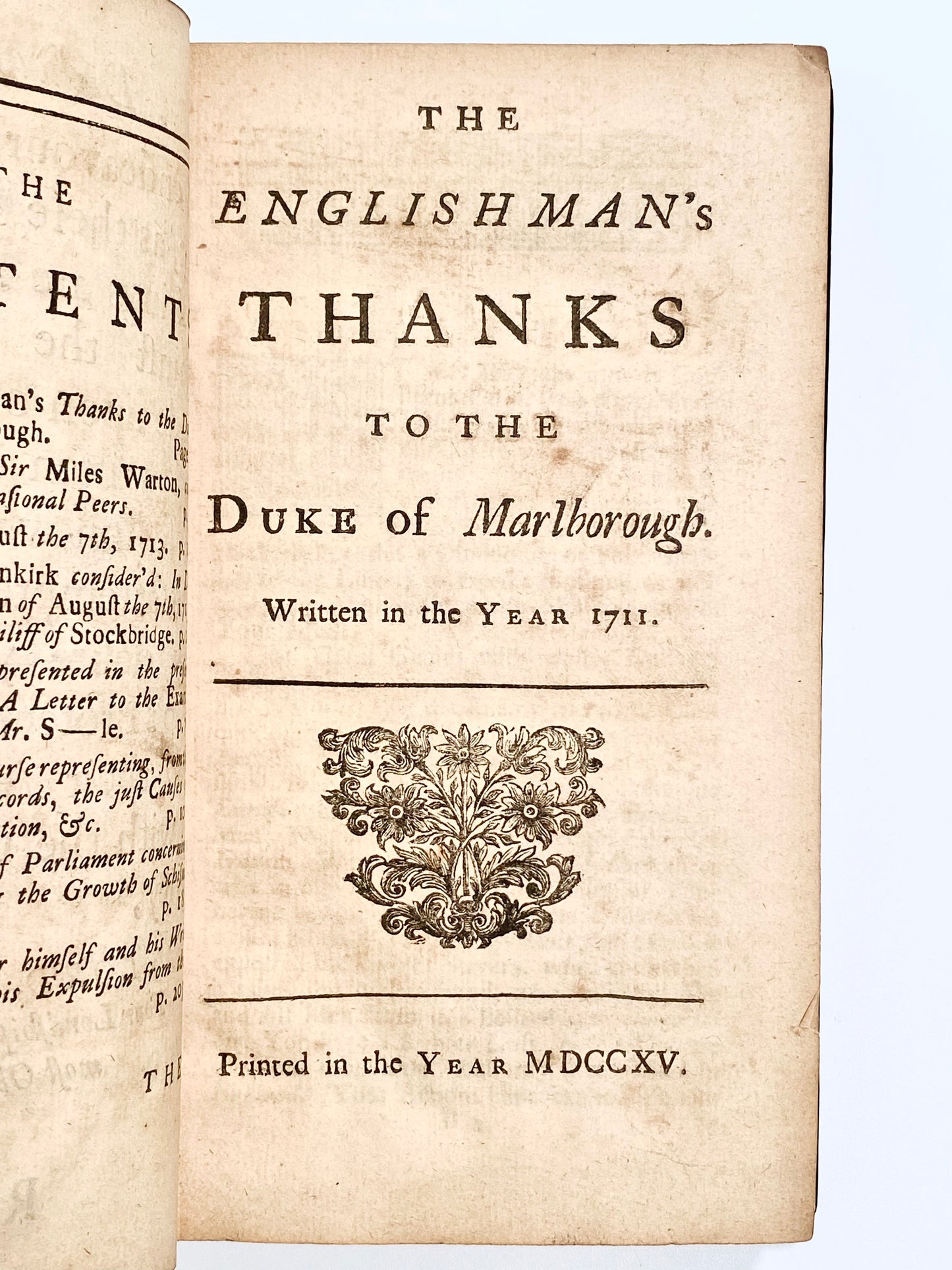 1715 SIR RICHARD STEELE. The Political Writings - First Edition. From Important Hawaii Book Collector.