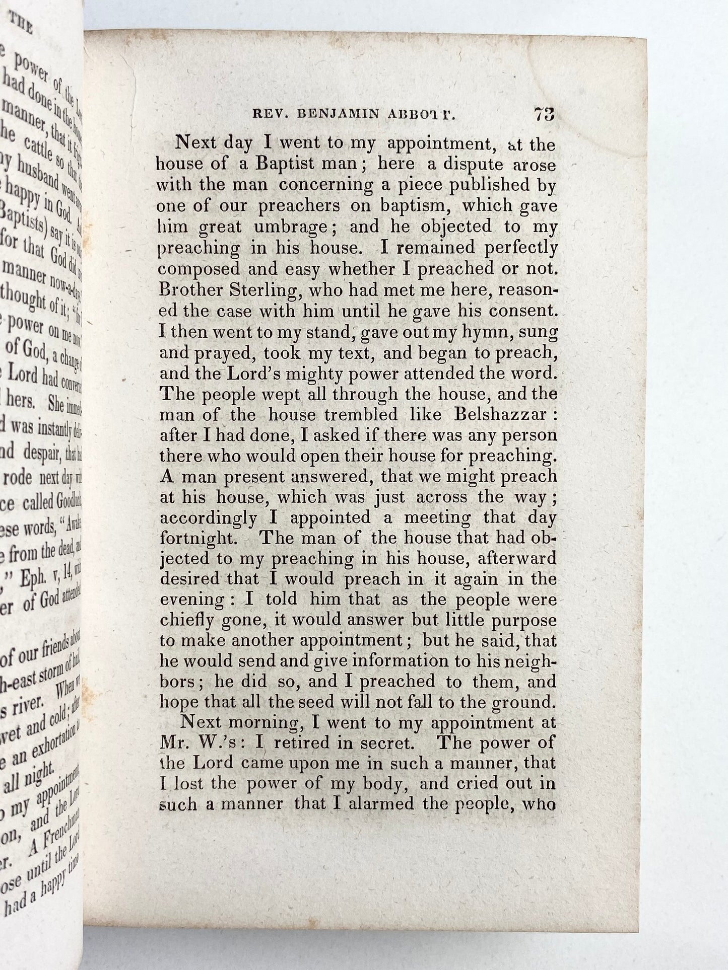 1850 BENJAMIN ABBOTT [b.1732] Biography of 18th Century American Methodist Circuit-Rider.