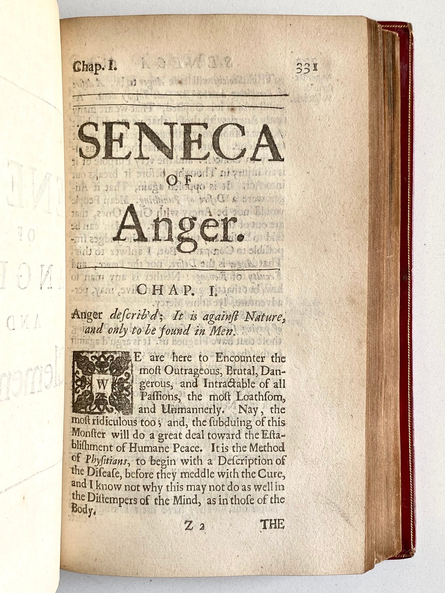 1682 SENECA / JOANNA BROME. Superb Edition of Seneca's Morals of a Happy Life.