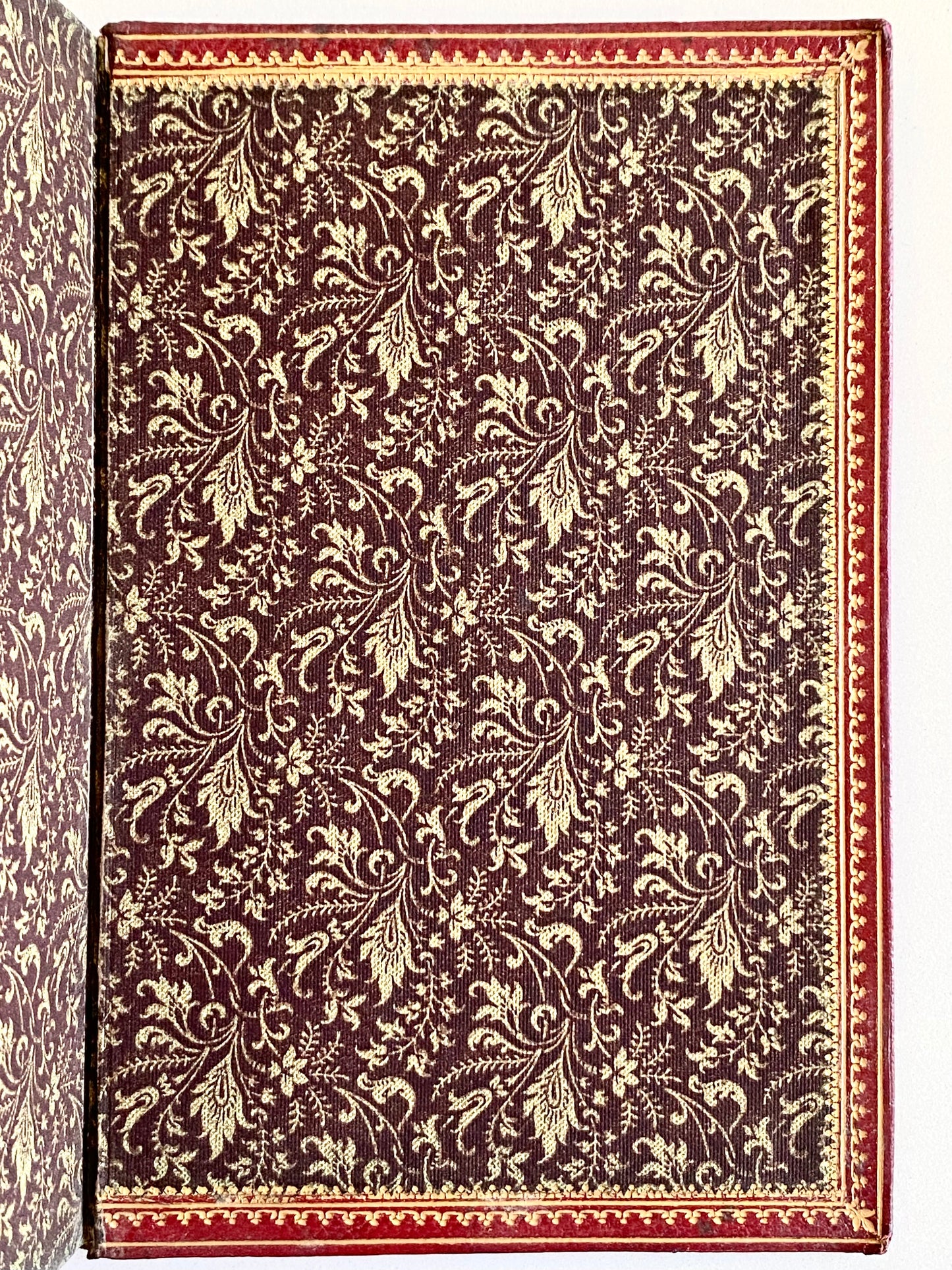 1890 JOHN KEBLE. The Christian Year - Daily Devotional in Superb Red Crushed Morocco Binding.