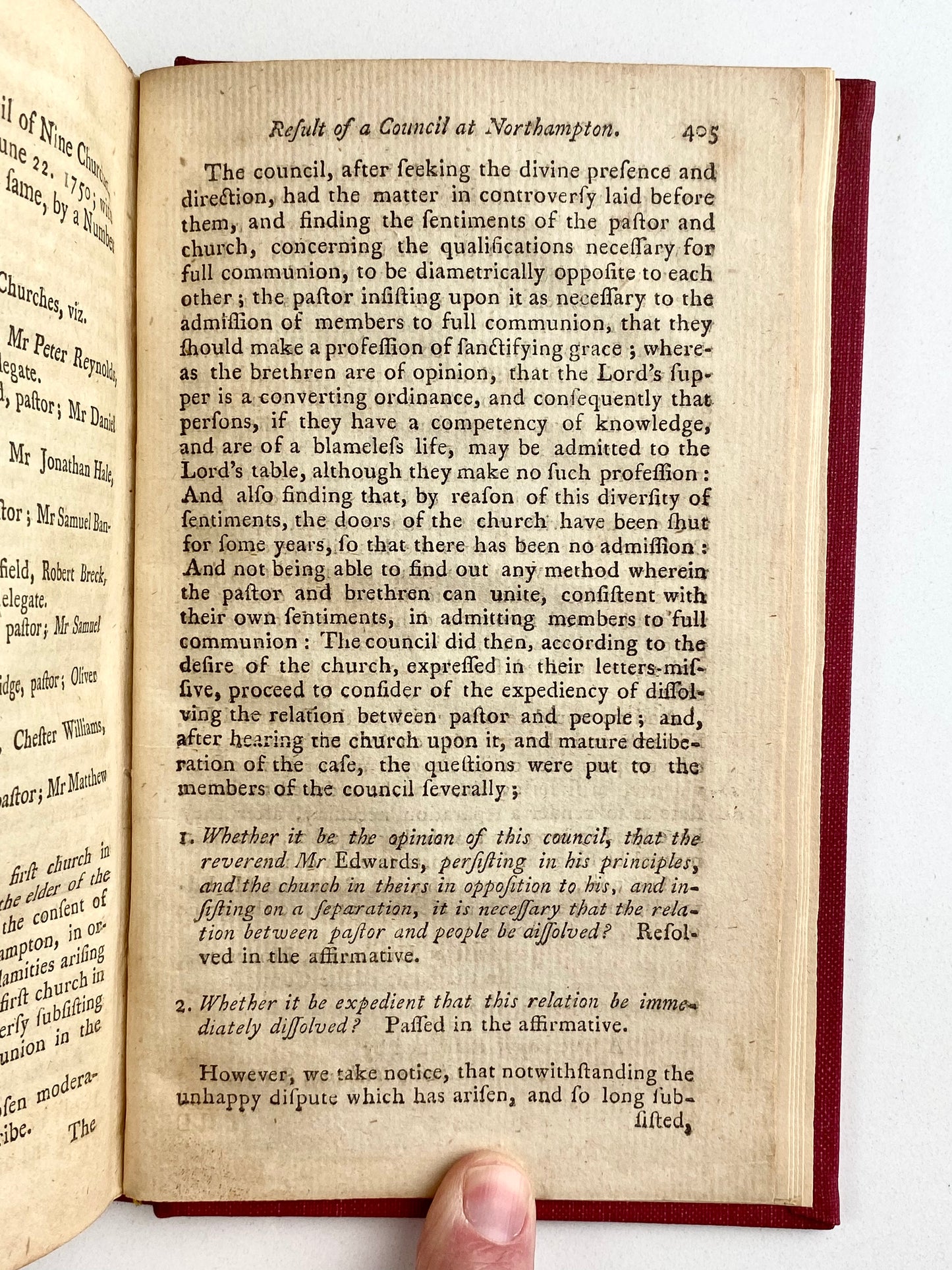 1785 JONATHAN EDWARDS. Important Scottish Edition of His Sermons + Account of His Dimissal!