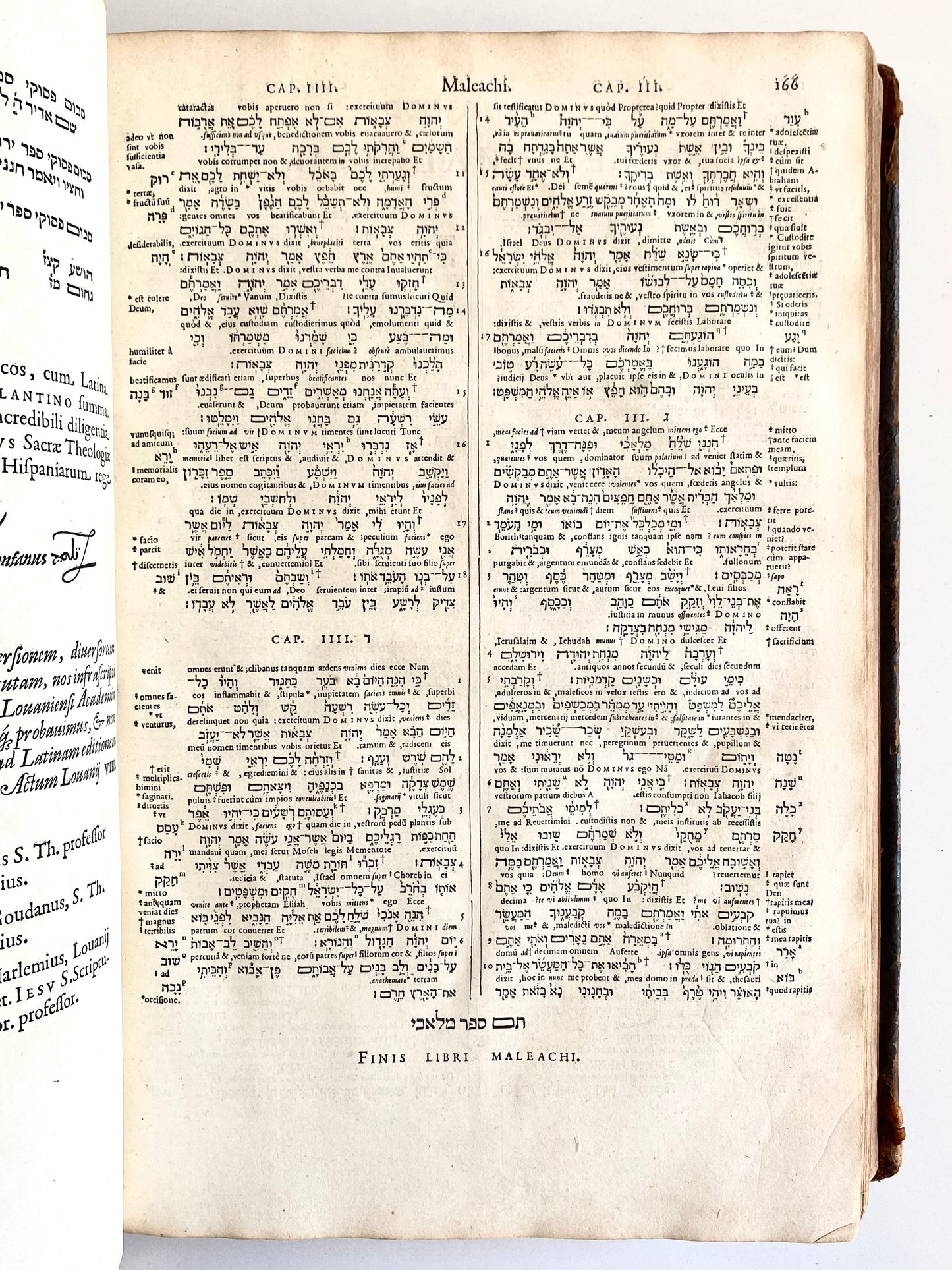 1572 CHRISTOPHER PLANTIN. Interlinear Old and New Testaments. The Greatest Biblical Printing of the Era.