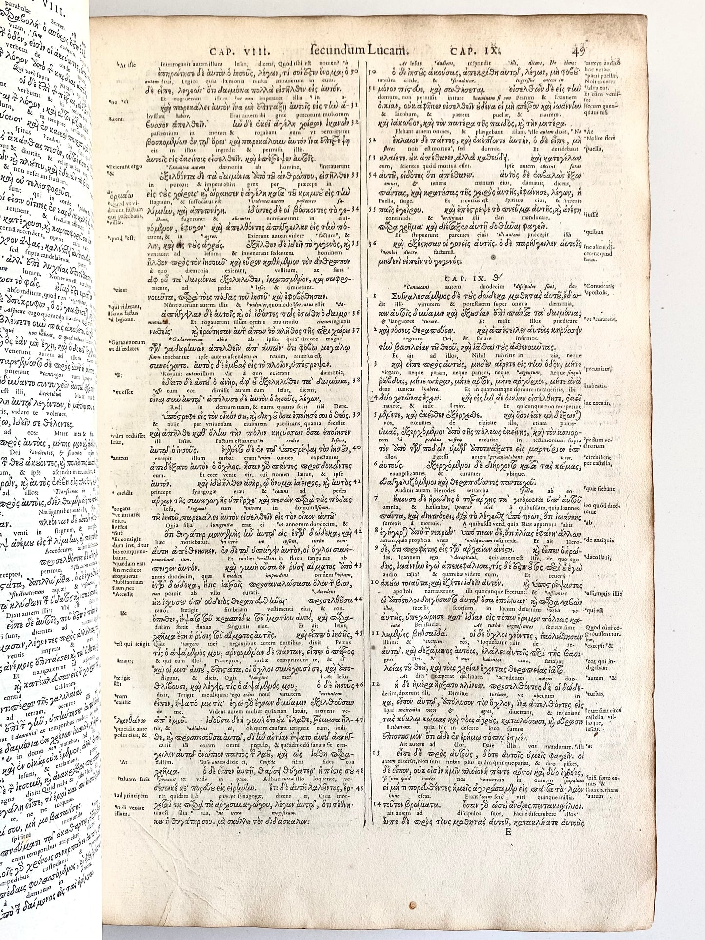 1572 CHRISTOPHER PLANTIN. Interlinear Old and New Testaments. The Greatest Biblical Printing of the Era.