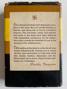 1933 ADOLF HITLER. My Battle [Mein Kampf]. Second American Edition w/Rare Dustjacket Praising Hitler
