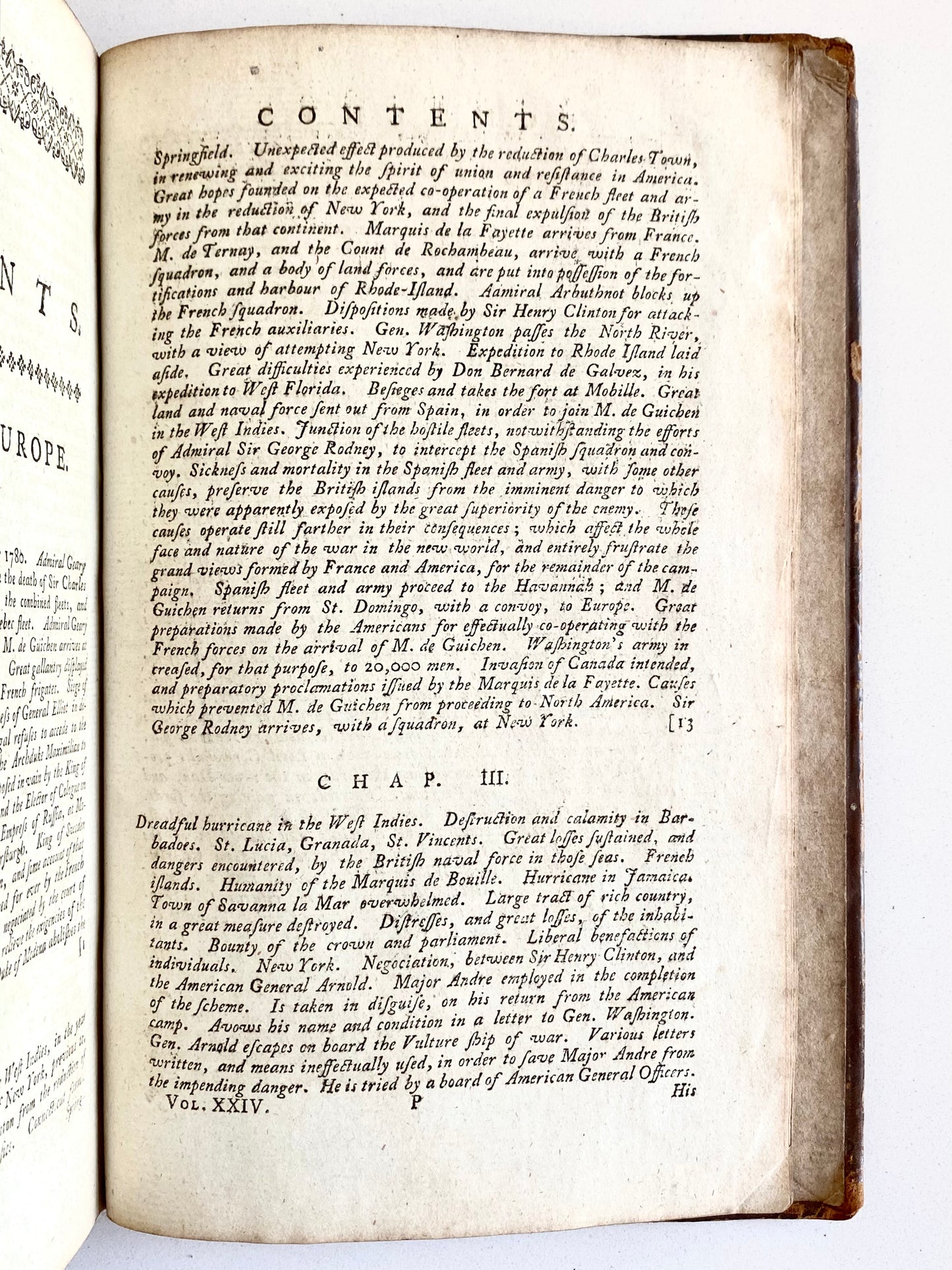 1781 AMERICAN REVOLUTION. George Washington, Benedict Arnold, Land and Sea Battle Accounts, &c.