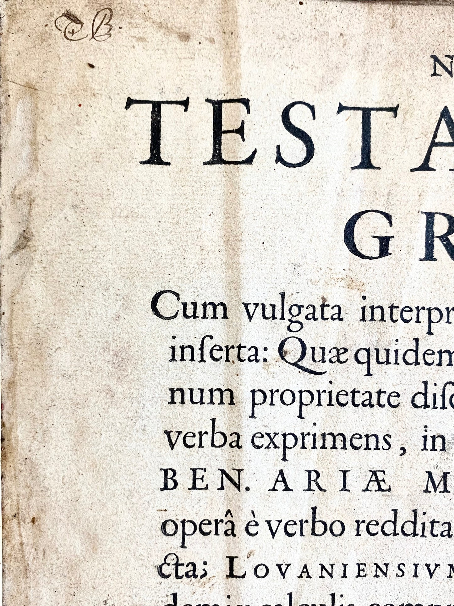 1572 CHRISTOPHER PLANTIN. Interlinear Old and New Testaments. The Greatest Biblical Printing of the Era.