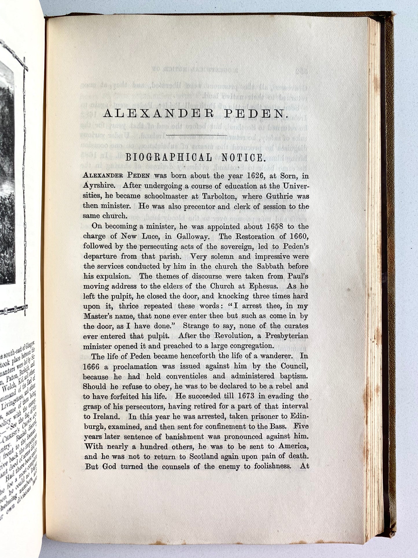 1880 SCOTTISH COVENANTERS. Sermons Preached in Times of Persecution. VG!