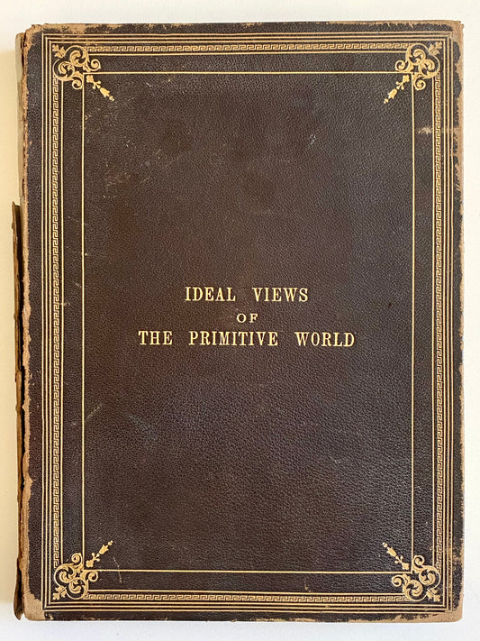 1859 FRANZ UNGER. Ideal Views of the Primitive World. Rare Illustrated Work on Paleontology, Dinosaurs, &c.