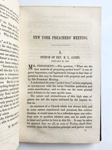 1868 CAMP-MEETINGS. Sermons on Perfect Love from the Newark Conference Camp-Meeting. Rare!