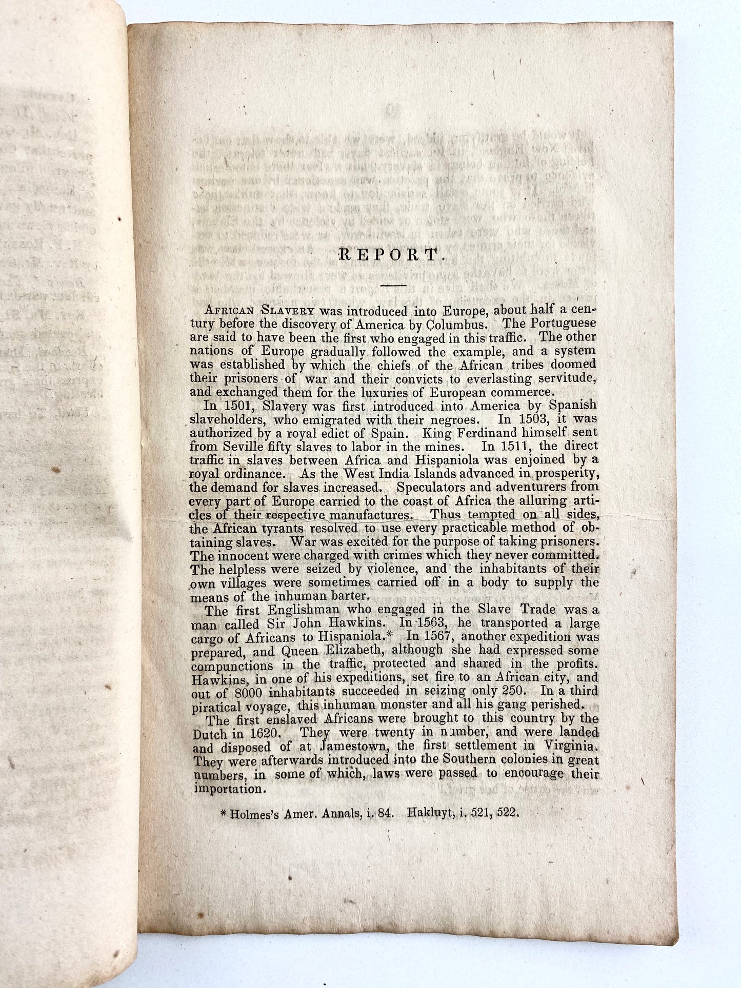 1835 SLAVERY & ABOLITION. New Hampshire Anti-Slavery Society - Early History of American Slavery