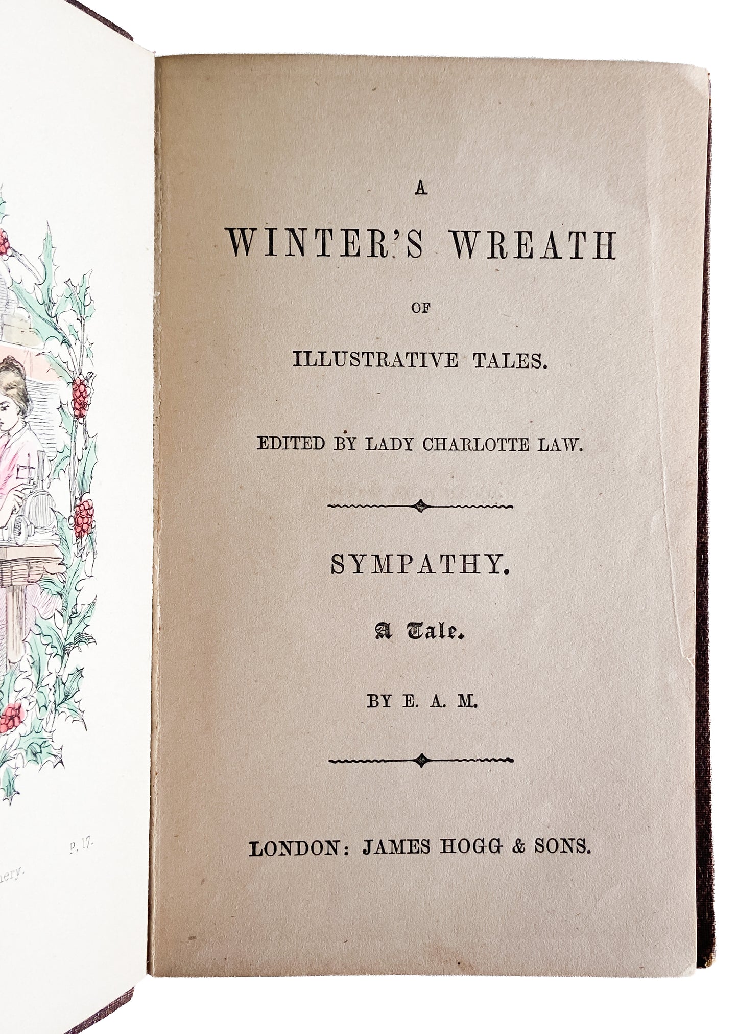 1861 STORY OF AN AFRICAN NEGRO. Winter's Wreath & Other Illustrative Tails. Christmas