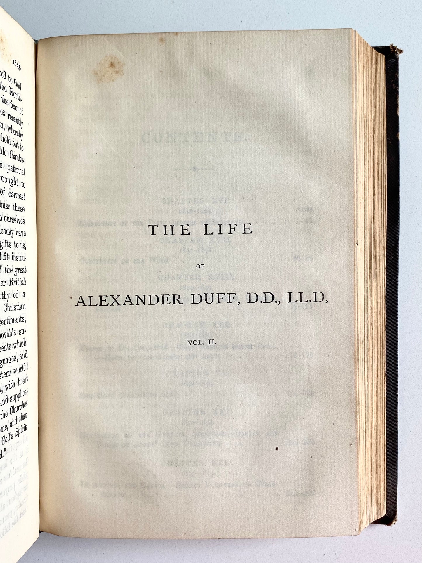 1879 ALEXANDER DUFF. Life of Famed Scottish Missionary to India. 2 vols in 1.