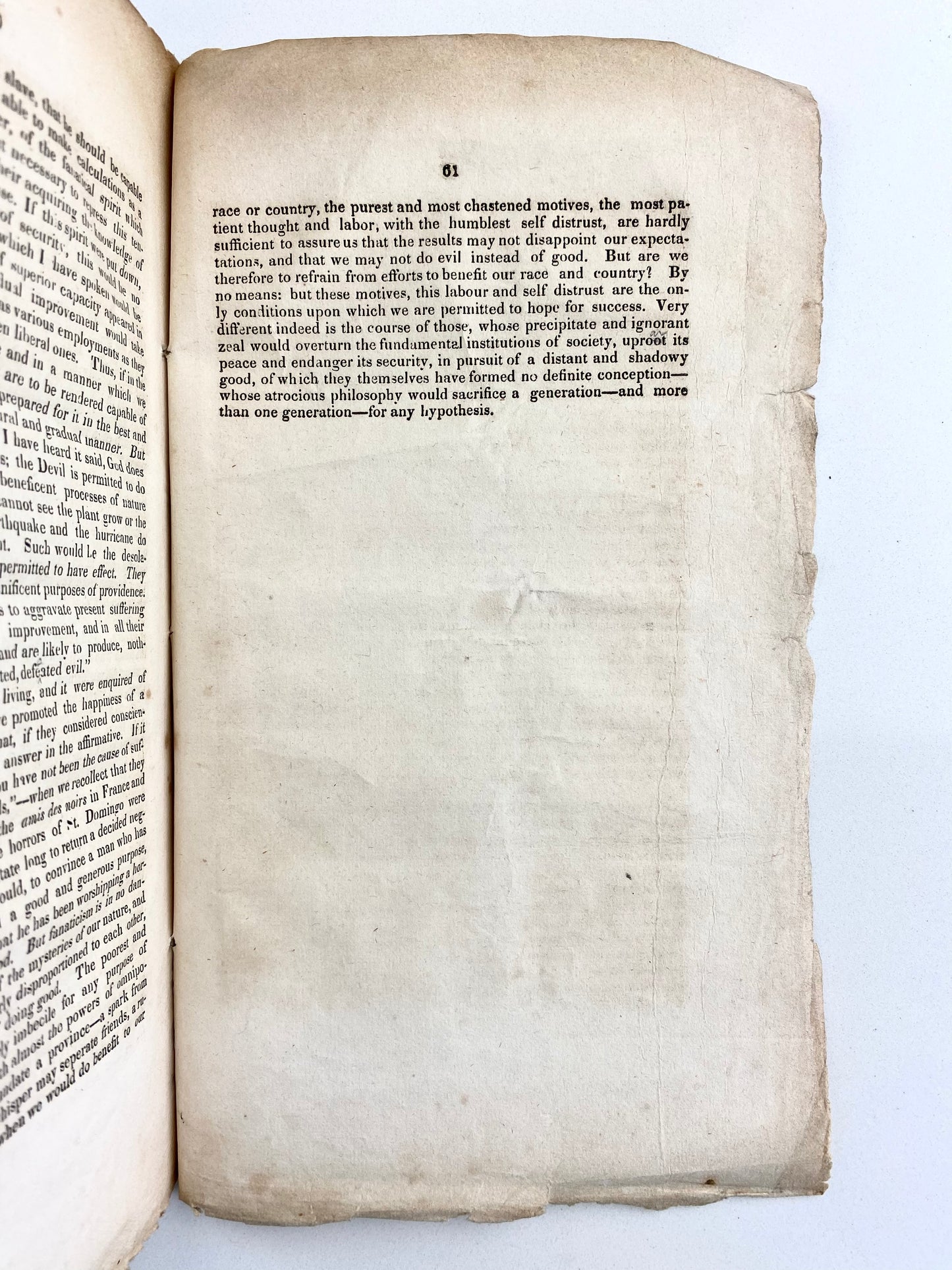 1838 SOUTH CAROLINA - SLAVERY. Exceptionally Scarce Pro-Slavery Tract by Confederate Senator.