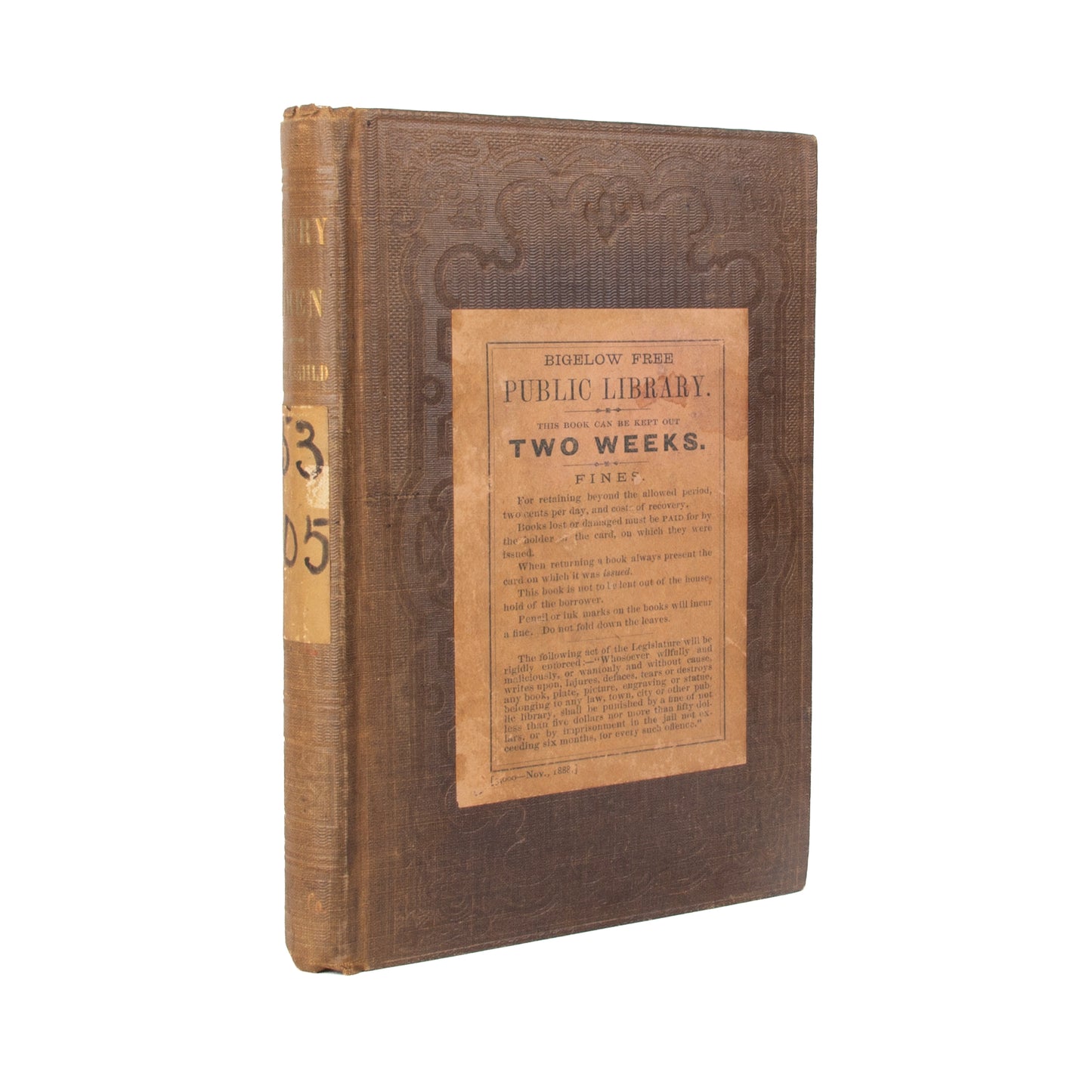 1854 LYDIA MARIA CHILD. The Condition of Women Throughout History. Rare 2vol by Feminist & Abolitionist.