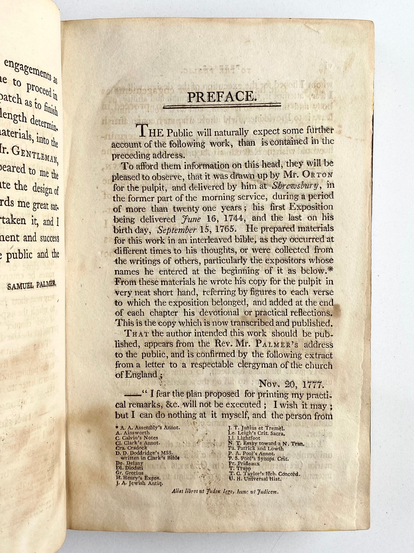 1717 JOB ORTON. Exposition of the Old Testament in 6 Volumes. Scarce! Spurgeon Recommended!