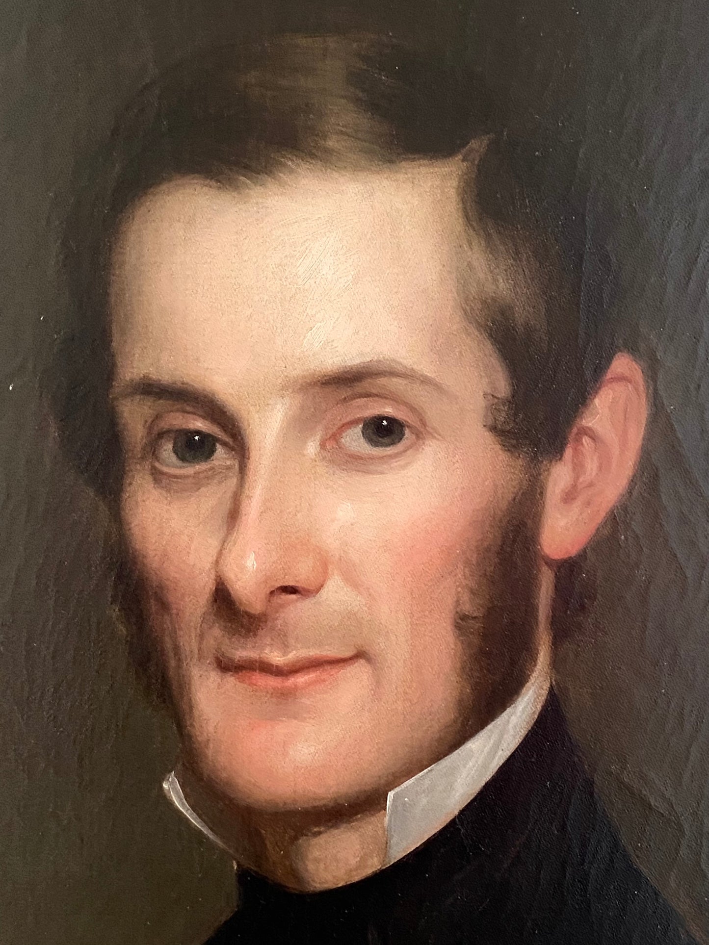 1847 DAVID TAPPAN STODDARD. Oil on Canvas of Important Middle Eastern Missionary & Bible Translator