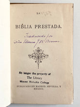 Load image into Gallery viewer, 1870 MARIA J. B. BROWNE. La Biblia Prestada. Scarce Early Spanish Tract Signed by Female Translator.