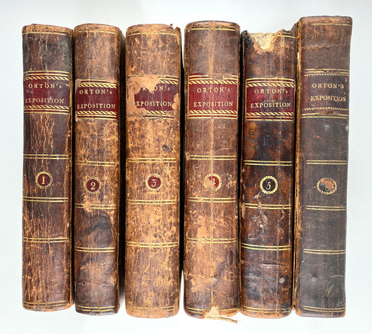 1717 JOB ORTON. Exposition of the Old Testament in 6 Volumes. Scarce! Spurgeon Recommended!