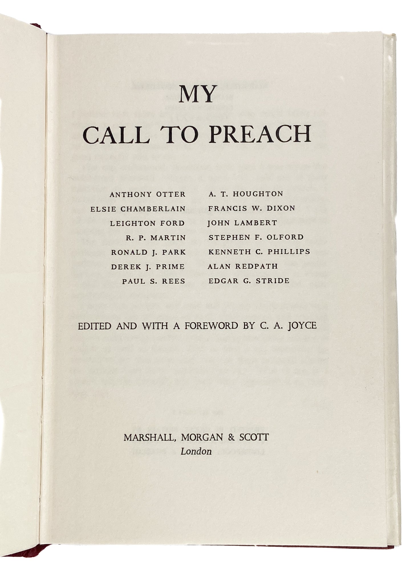 1968 KESWICK &c. My Call to Preach & My Call to the Ministry. George B. Duncan, Alan Redpath, &c.