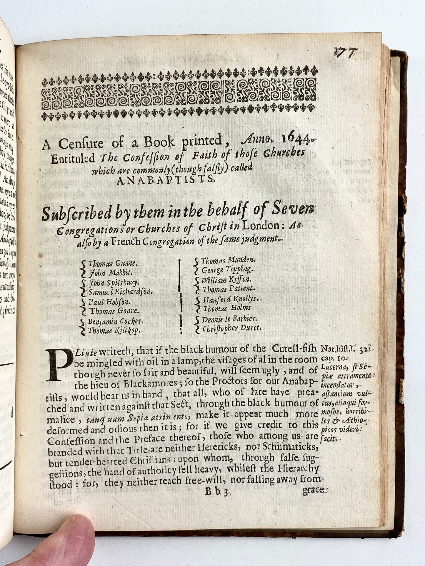 1660 DANIEL FEATLEY. The Dippers Dipt. Important Anti-Baptist Puritan Polemic. Scathing!