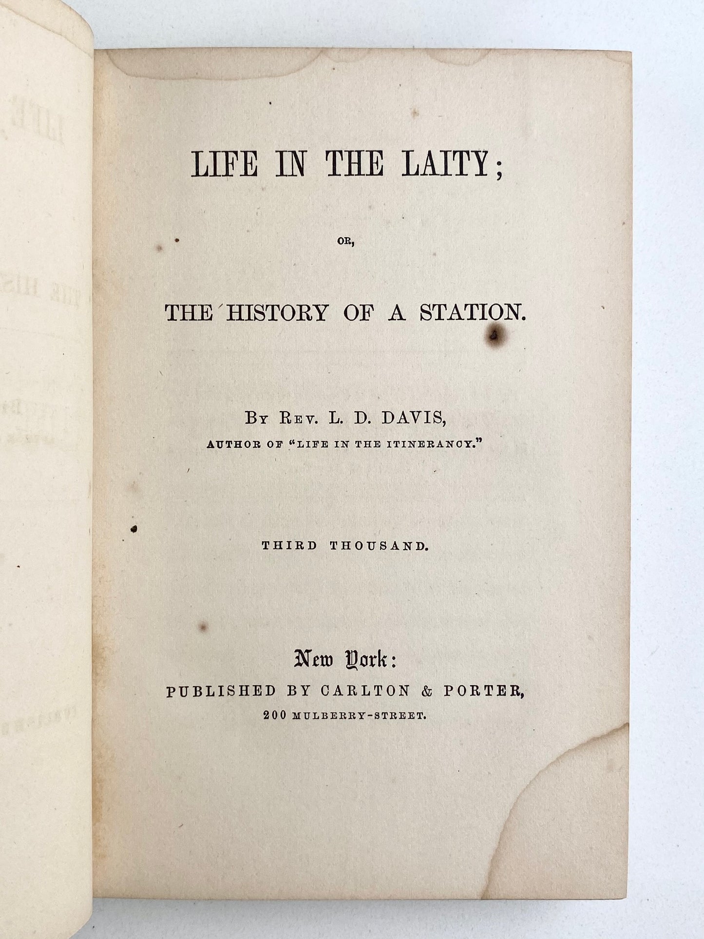 1858 METHODIST REVIVAL. Methodist Revival and its Impact on Laity in Berlin, New York.