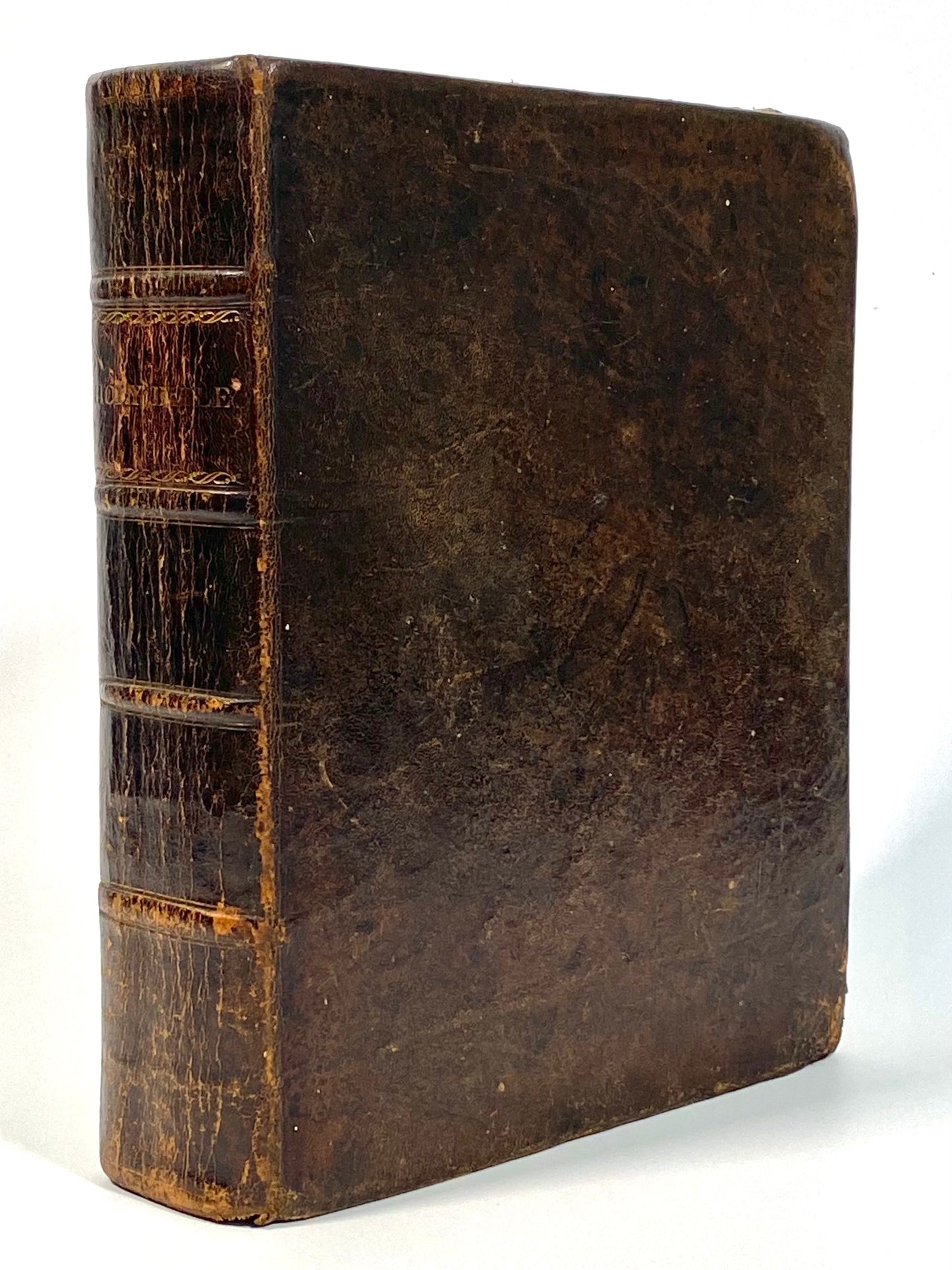 1829 HOLY BIBLE. Wood Family Kimber & Sharpless Stereotype Bible in Fine Leather Binding.