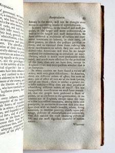 1787 JOHN ADAMS. A Defence of the Constitution of the United States. First Edition.