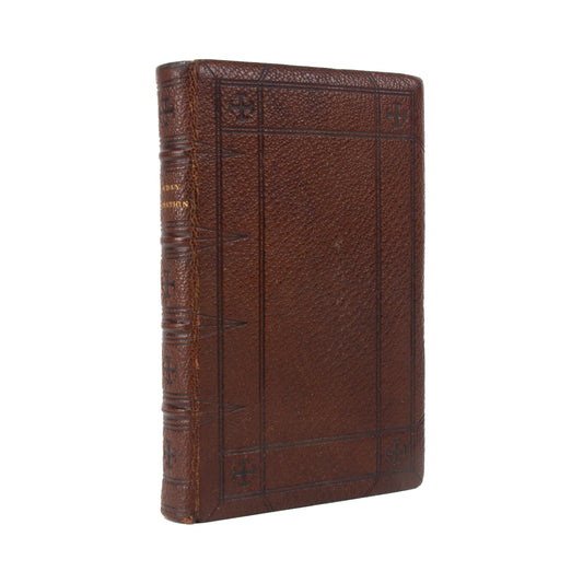 1871 THOMAS GRIBBLE. Sunday Occupation. Questions for the Study of Scripture. Fine Leather.