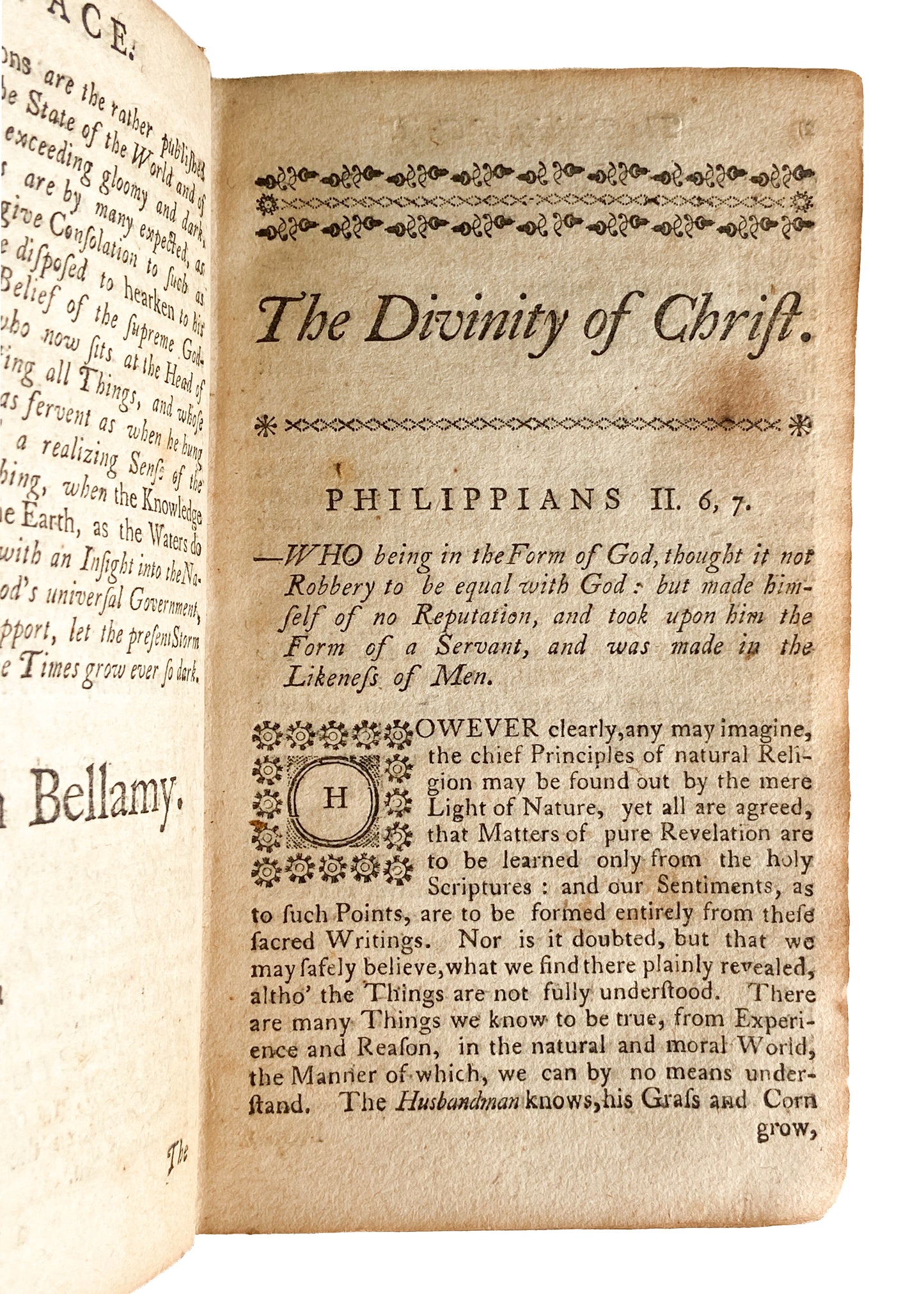 1758 JOSEPH BELLAMY. Rare Great Awakening Sermons Owned by Revolutionary War Chaplain.