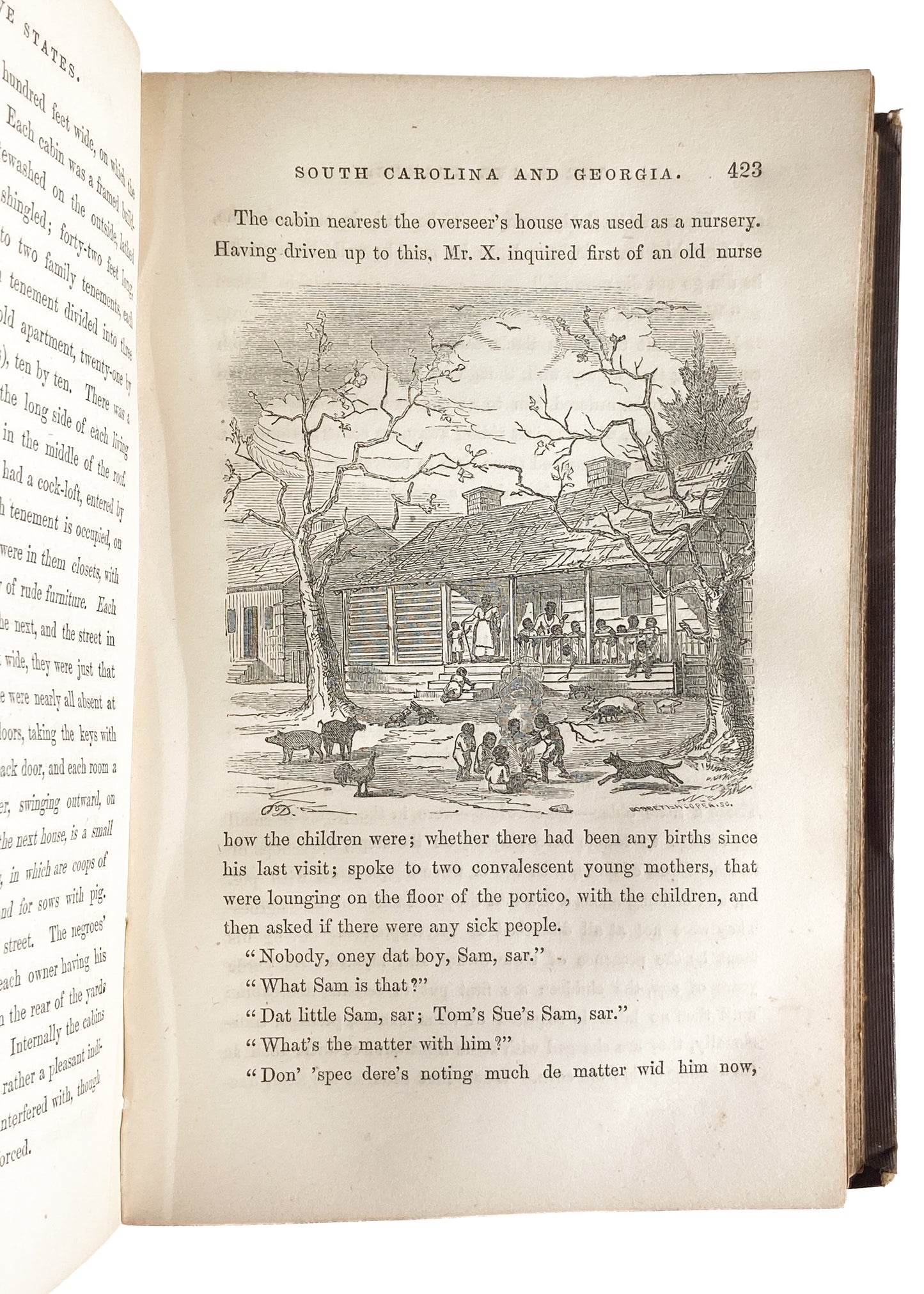 1857 SOUTHERN SLAVERY. Important Pre-War Anti-South Travelogue on Horrors of Slavery